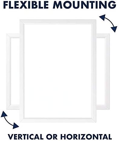 Quartet Magnetic Whiteboard, 17" x 23" Small White Board for Wall, Dry Erase Board for Kids, Perfect for Home Office & Home School Supplies, Dry Erase Marker, Magnets, White Frame (MDW1723W-AZS)