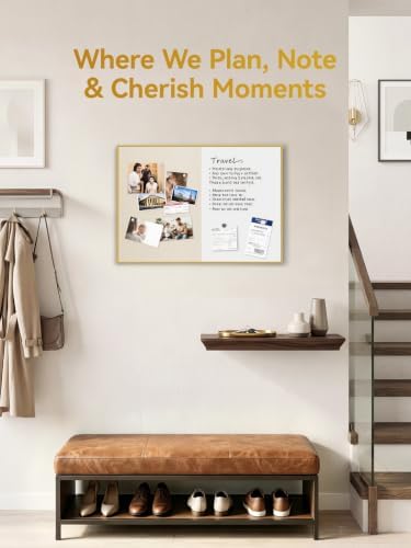 ARCOBIS Dry Erase Cork Board Combo