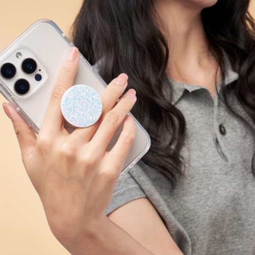 PopSockets Adhesive Phone Grip, Holder- Confetti White