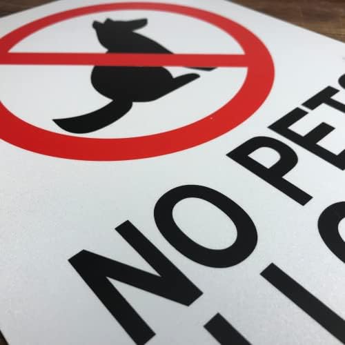 TRADESAFE No Pets Allowed Sign - Aluminum Safety Sign, Quick Install, Light Reflective, UV-Resistant, Waterproof, 10” X 14”