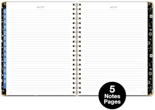 LARGE PRINT HARDCOVER 2026 Planner, 8.5"x11": 14 Months (November 2025 - December 2026), Daily Weekly Monthly Planner, Yearly Agenda, Bookmark, Pocket Folder and Sticky Note Set (Primrose)