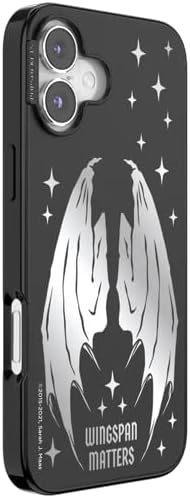 PopSockets iPhone 16 Plus Phone Case with MagSafe- Wingspan | Magnetic, Wireless Charging, Camera & Drop Protection, Bookish, Acotar, Throne, Glass, Sarah