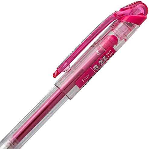 Pentel Arts Slicci 0.25 mm Extra Fine Gel Pen, Assorted Ink, 8 Pack (BG202BP8M)