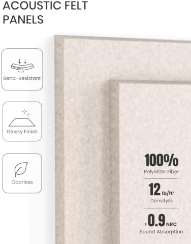 Fluxynara Felt Bulletin Board & Cork Board Alternative, Oatmeal