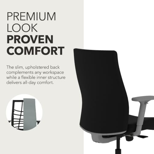 HON Ignition 2.0 Ergonomic Office Chair, Lumbar Support, Desk Chair, Black
