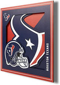YouTheFan NFL Houston Texans 3D Logo Series Wall Art