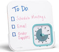 TIME TIMER MOD with Dry Erase Board — 60-Minute Visual Countdown Timer with Magnetic Whiteboard — for Notes, Chores, Classroom and Office Reminders, Visual Schedules, for Kids and Adults (Blue)