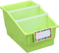 Really Good Stuff Neon Green Chapter Book Library Bins with Dividers