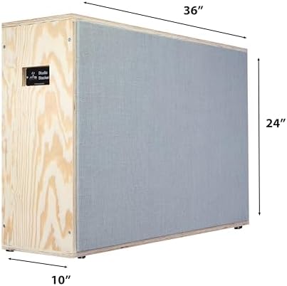 ATS Acoustics Studio Stacker Gobo Bass Trap 24"x36"x10" (Fog/Ivory, Pine)