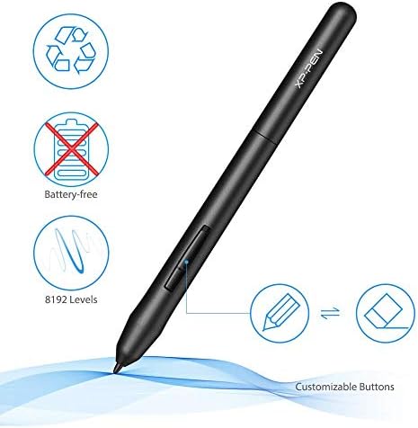 Drawing Tablet XPPen G430S OSU, Graphic Drawing Tablet with 8192 Levels Pressure Battery-Free Stylus, 4 x 3 inch Ultrathin, for OSU Game, Online Teaching Compatible with Window/Mac Black