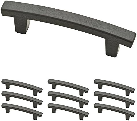 Franklin Brass (10-Pack) – Soft Iron Cabinet Handles, 3 Inch Hole Center, Pulls for Drawers, Kitchen Cabinet Door, Dressers | Pierce