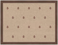 Kate and Laurel Framed Fabric Pinboard 26 x 20, Red Botanical Block Print Printed Linen Classic Bulletin Board for Use as a Vision Board or Wall Organization, Florence Medium Brown Frame