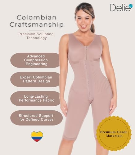 FAJAS DISENOS D'PRADA DELIÉ Shapewear Tummy Control High Compression Faja Colombiana Girdle for Women Abdomen Control