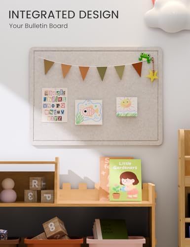 Fluxynara 23.6" x 17.1" Bulletin Board, Oatmeal