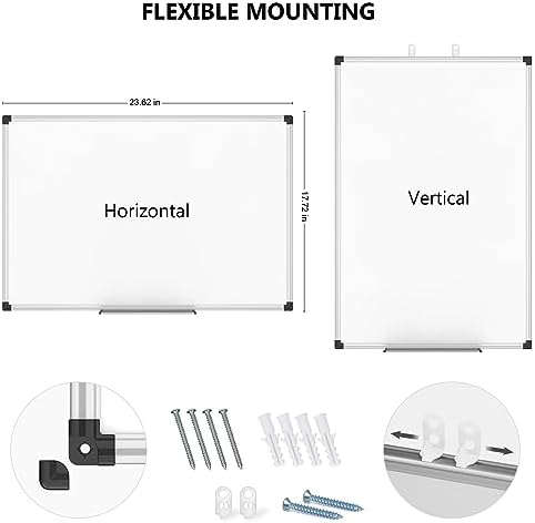 XBoard Magnetic Dry Erase Whiteboard 24 x 18 Inches