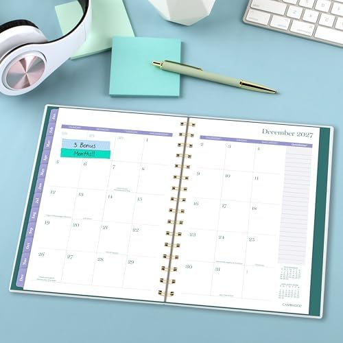 Mead Cambridge 2027 Planner, Weekly & Monthly, 5.5" x 8.5", Ombre Mist (1851-200-27)