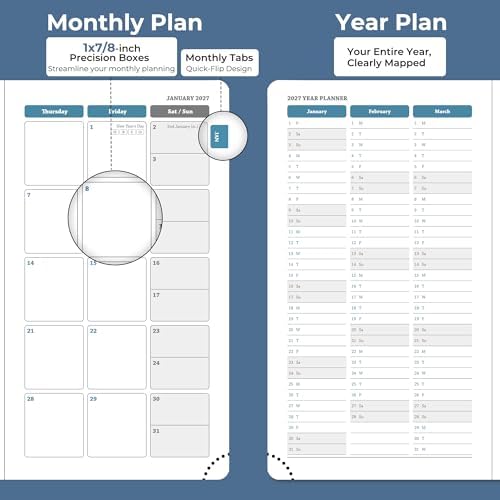 Planner 2026-2027 Daily Daily Weekly and Monthly,6.5"x3.75"