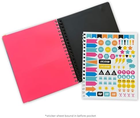 High Note 2027 Planner, 17-Month Weekly & Monthly Hardcover Planner: August 2026 to December 2027, 9" x 10", Organized AF with Notes, Lists & Reference Pages + Sticker Sheet