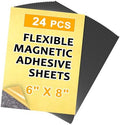 Towjug Self-Adhesive Magnetic Sheets 6 x 8, 24 Pack