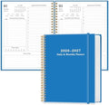 Daily Planner 2026-2027 - July 2026 to June 2027, 7" x 10", Blue