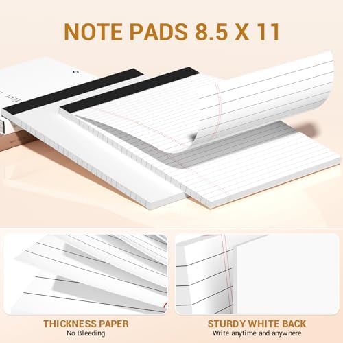 24 Pack Legal Pads 8.5 x 11 Note Pads 8.5 x 11 Inch Notepad Writing Pads