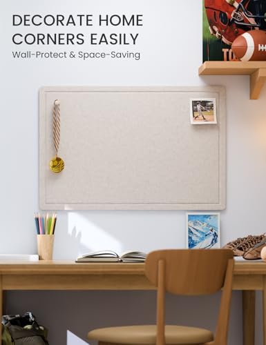 Fluxynara 35.4" x 23.6" Bulletin Board, Oatmeal