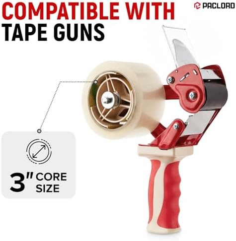 3" x 110 Yards Clear Packing Tape, Pack of 2 - Heavy-Duty 2.6 Mil Thick Carton Sealing Tape with Industrial Strength Adhesion for Packaging, Moving, or Shipping Boxes