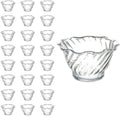 Carlisle FoodService Products Plastic Dessert Dish, 5 Ounces, Clear (Pack of 24)