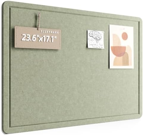 Fluxynara 23.6" x 17.1" Bulletin Board, Sage