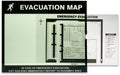 AccuformNMC Glow in The Dark Wall Mounted Emergency Evacuation Map Holder