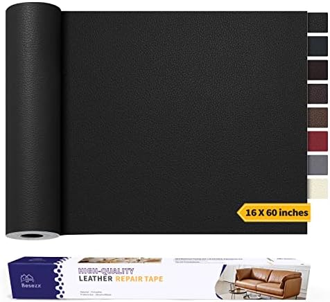 Leather Repair Patch Tape Kit, Self Adhesive Leather Repair for Furniture, Couch, Sofa, Car Seats,Office Chair,Vinyl Repair Kit.60inx16in