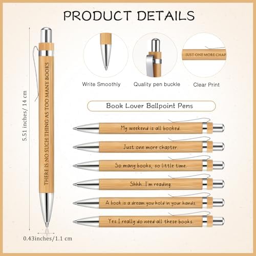Supervitae 96 Set Book Lover Gift Include Notebook with Motivational Pens