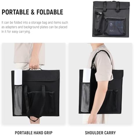 NEEWER 50W Upgraded Photo Studio Light Box, 20"x20" Portable Folding Photography Lightbox, 4 Backdrops, 5600K 192 LEDs 5310lx/0.5m Dimmable Picture Booth Shooting Tent for Jewelry Electronics, LP50