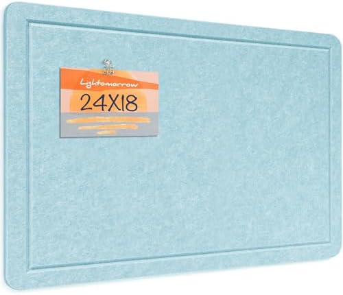 Felt Bulletin Board 24x18 inches, Decorative Pin Board for Home & Office