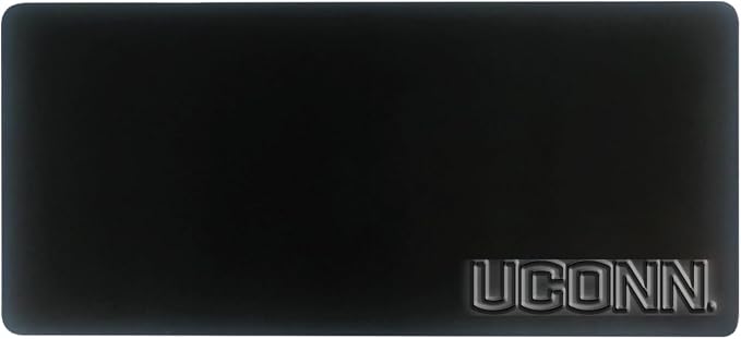 University of Connecticut Alumni Desk Mat, Durable Office Supplies, Non-Slip Base, Responsive Desk Pad with Smooth Surface, Black