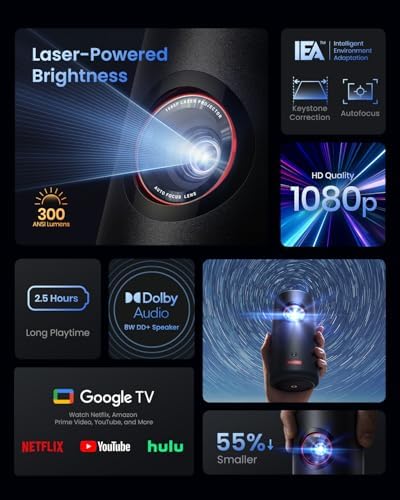 NEBULA Capsule 3 Laser Outdoor Portable Mini Smart TV Projector