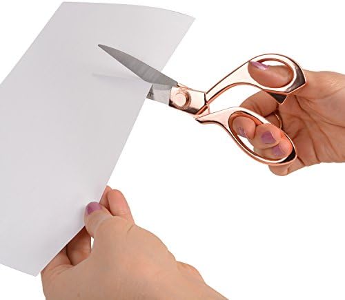 Westcott 16968 8-Inch Stainless Steel Rose Gold Scissors For Office and Home