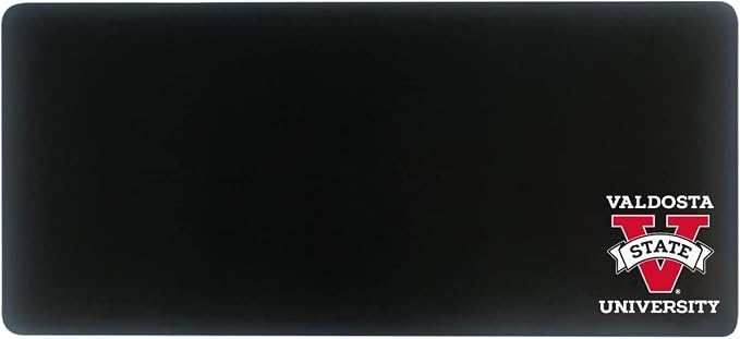 Valdosta State University Classic Cloth Desk Mat, Durable Office Supplies, Non-Slip Base, Responsive Desk Pad with Smooth Cloth Surface, Black