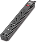 Tripp Lite 6 Outlet Surge Protector Power Strip 6ft Cord 990 Joules Dual USB Charging & Insurance (TLP606USBB)