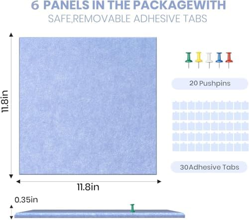 36" x 24" Felt Bulletin Board & Cork Board Alternative, Soft Periwinkle