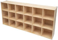 18 Cube Storage Organizer - Solid Wood Bookshelf - Cube Shelf - Vertical or Horizontal Bookcase - Open Book Shelf - Easy Assembly for Bedroom, Living Room, Office