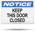 TRADESAFE Keep This Door Closed Sign - Business Sign, Office Sign, Quick Install Aluminum Safety Sign, Light Reflective, UV-Resistant, Waterproof, 14” X 10” Keep Door Closed Sign