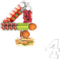 11" Acrylic Number Charcuterie Tray, Fillable Charcuterie Box (Number 4)