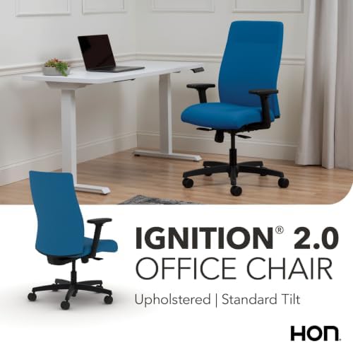 HON Ignition 2.0 Ergonomic Office Chair, Lumbar Support, Peacock
