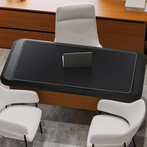 Mydours 55"x28" Extra Large Desk Mat - Full Desk Blotter Pad, (Black)