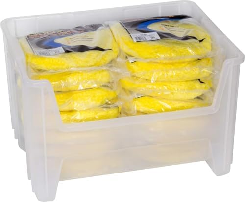 Akro-Mils Stak-N-Store Stackable Storage Bins, 15"x20"x12-1/2, Clear, 3-Pk