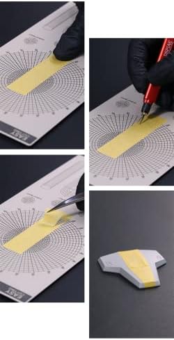 DSPIAE Masking Tape Cutting Mat Double Sided Design Model Building Tools Cutting Plate - Arc Shapped