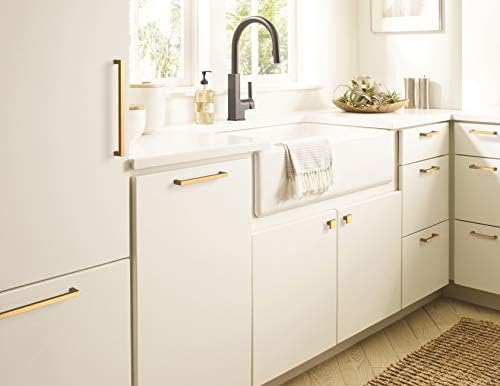 Amerock | Cabinet Pull | Champagne Bronze | 3-3/4 inch (96 mm) Center-to-Center | Monument | 2 Pack | Drawer Pull | Cabinet Handle | Cabinet Hardware