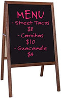 Flipside Products Marquee Easel, Stained Hardwood, Double Sided Black Dry Erase, Menus, Announcements, Restaurants, Coffee Shops, Sale