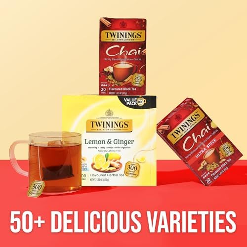 Twinings Chai Black Spiced Tea Bags, 20 CT Box (1 Pack)